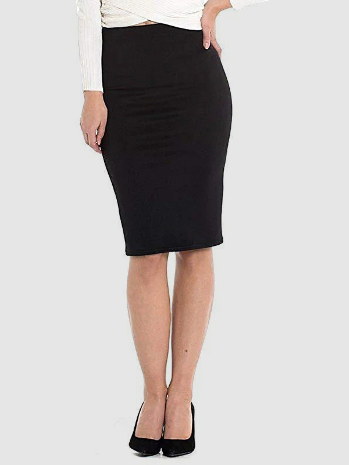 Classic Style  High Waist Wrap Skirt
