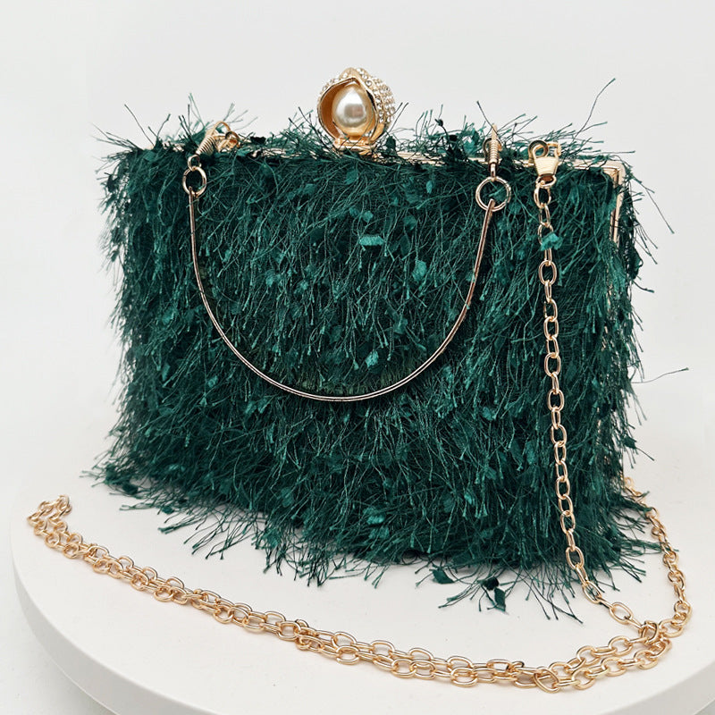 Flapper Style Roaring 20's Designer Tassel Square Handbag.