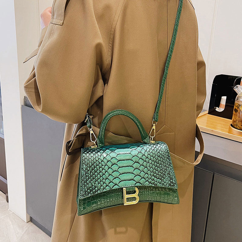 Swanky Snake Skin Pattern Handbag