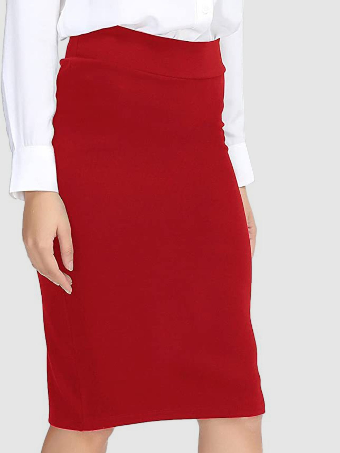 Classic Style  High Waist Wrap Skirt