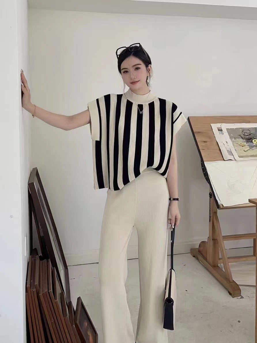 Signature Striped Knitted Loose 2 Piece Set