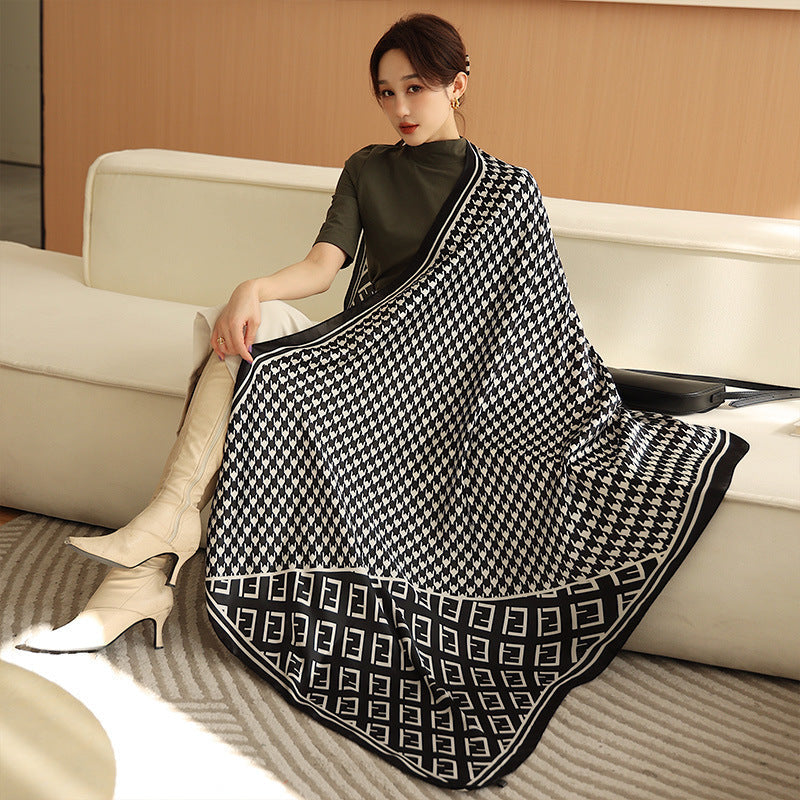 Royal Rich Printed Silk Scarf