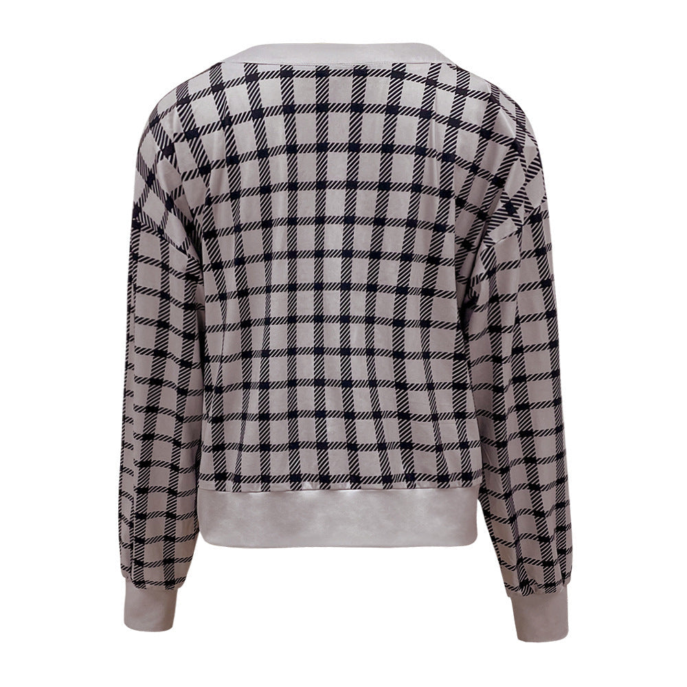 Just Perfect Checkered Button Front Cardigan