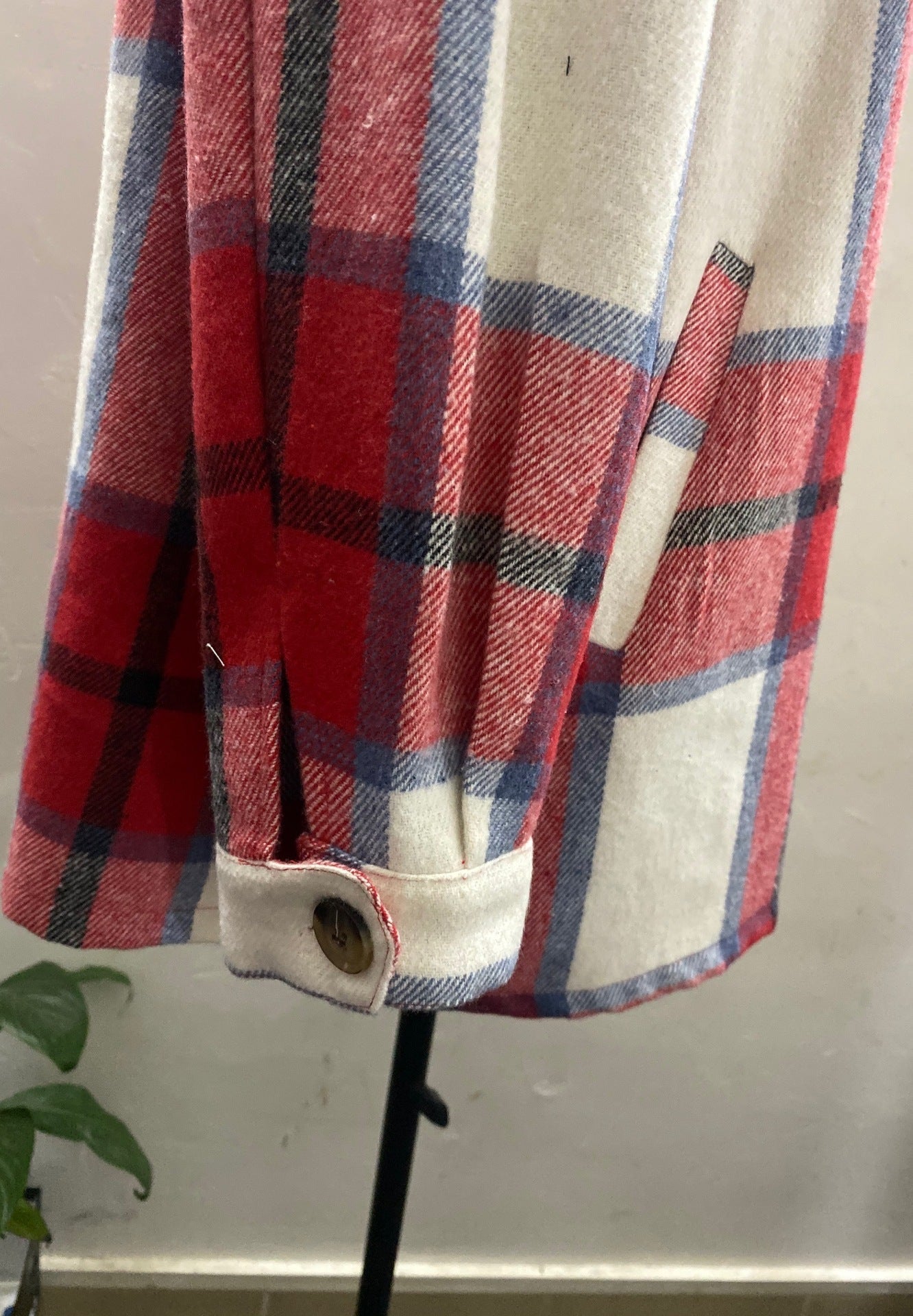 Plaid Pinnacle Woolen Hoodie