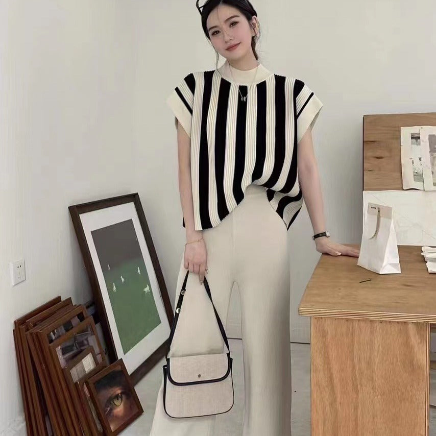 Signature Striped Knitted Loose 2 Piece Set