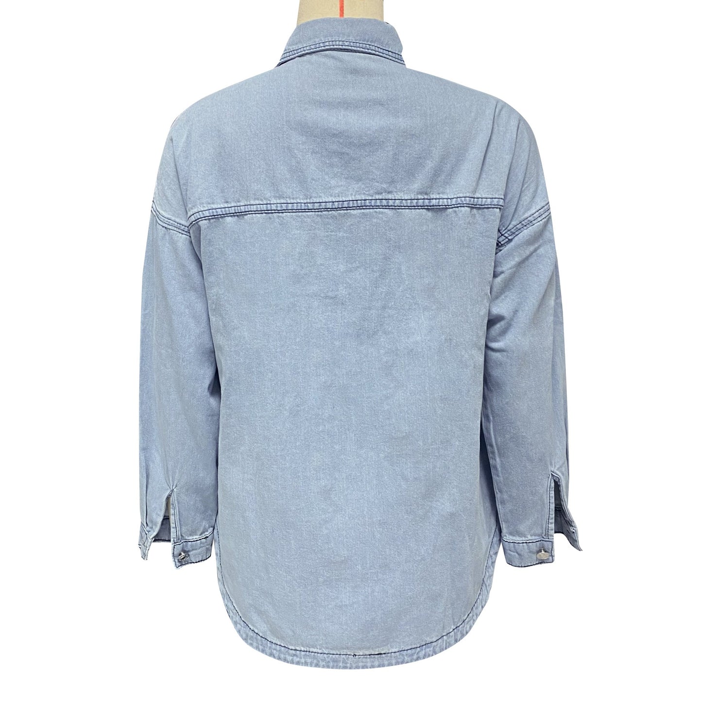 Denim Dreams Long Sleeve Denim Loose Shirt