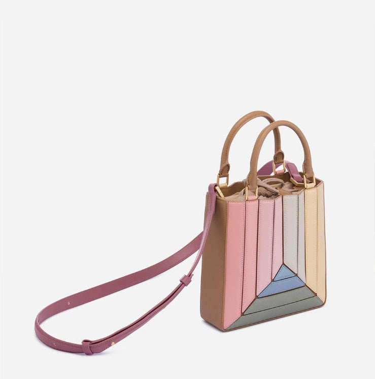 Artsy Chic Pleated Shoulder Handbag