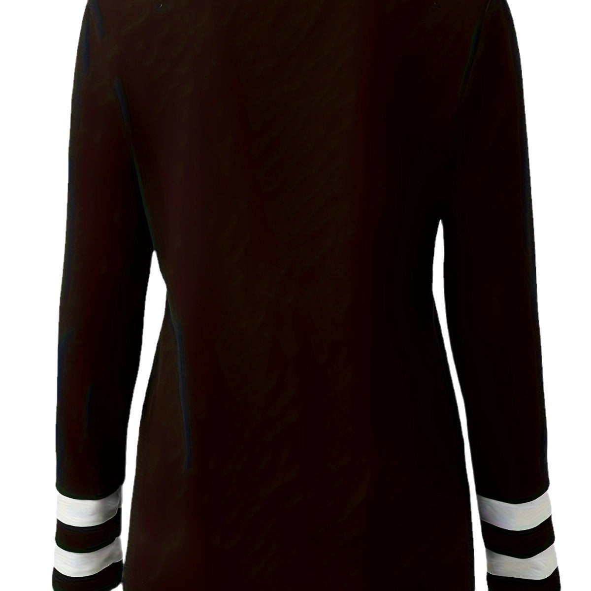 Black-Wwhite Milk Silk Long Sleeve Shirt