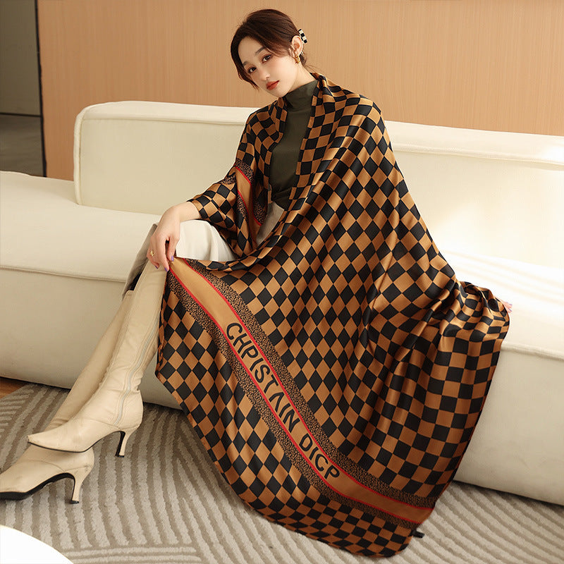 Royal Rich Printed Silk Scarf