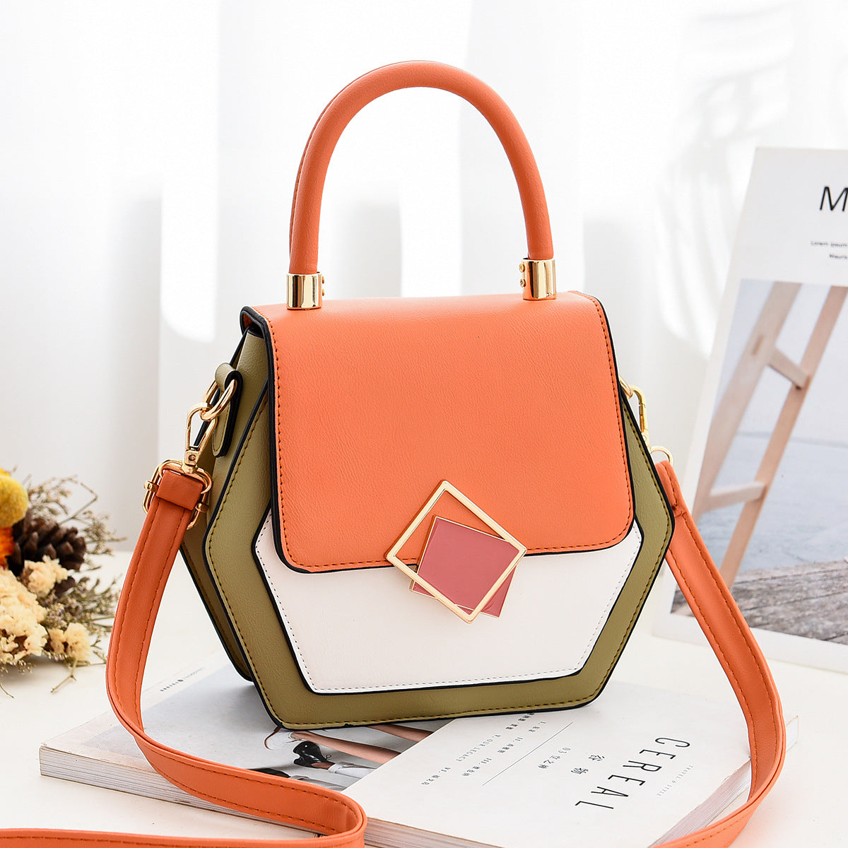 Unique & Stylish Women's Single Shoulder Diagonal Handbag.