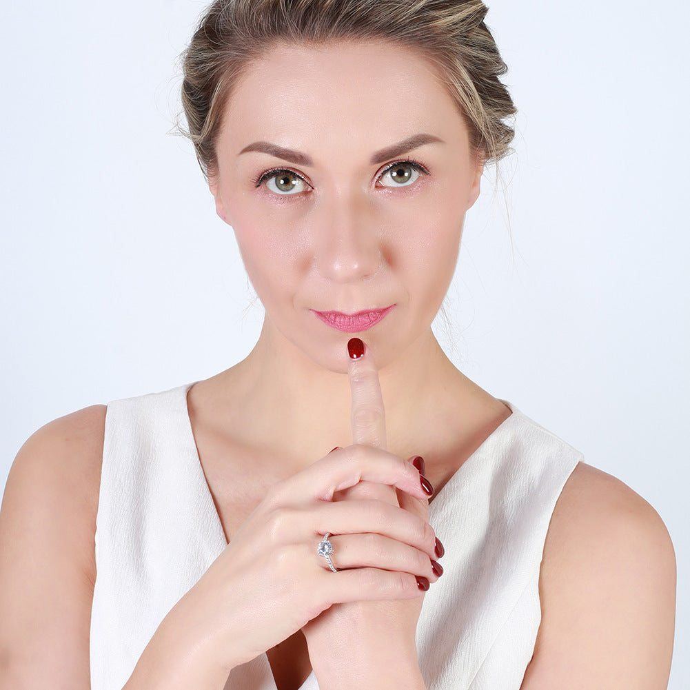 Sterling Silver Diamond Ring