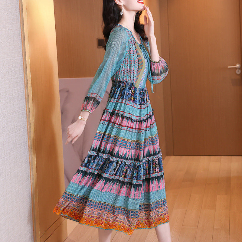 Sophisticated Silk High-end Luxury Dress