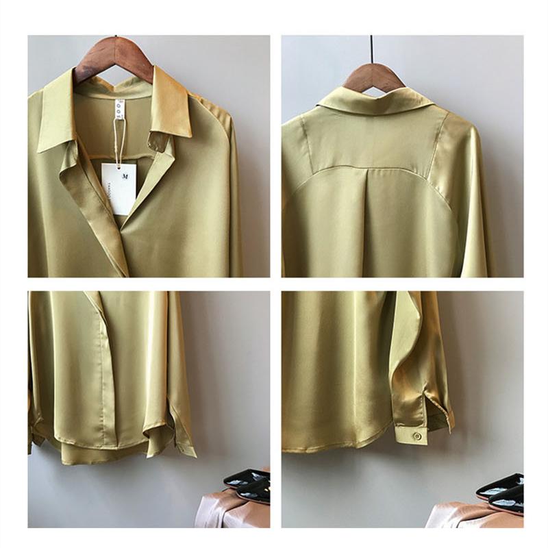 Luxe Charmeuse Silk Satin Shirt