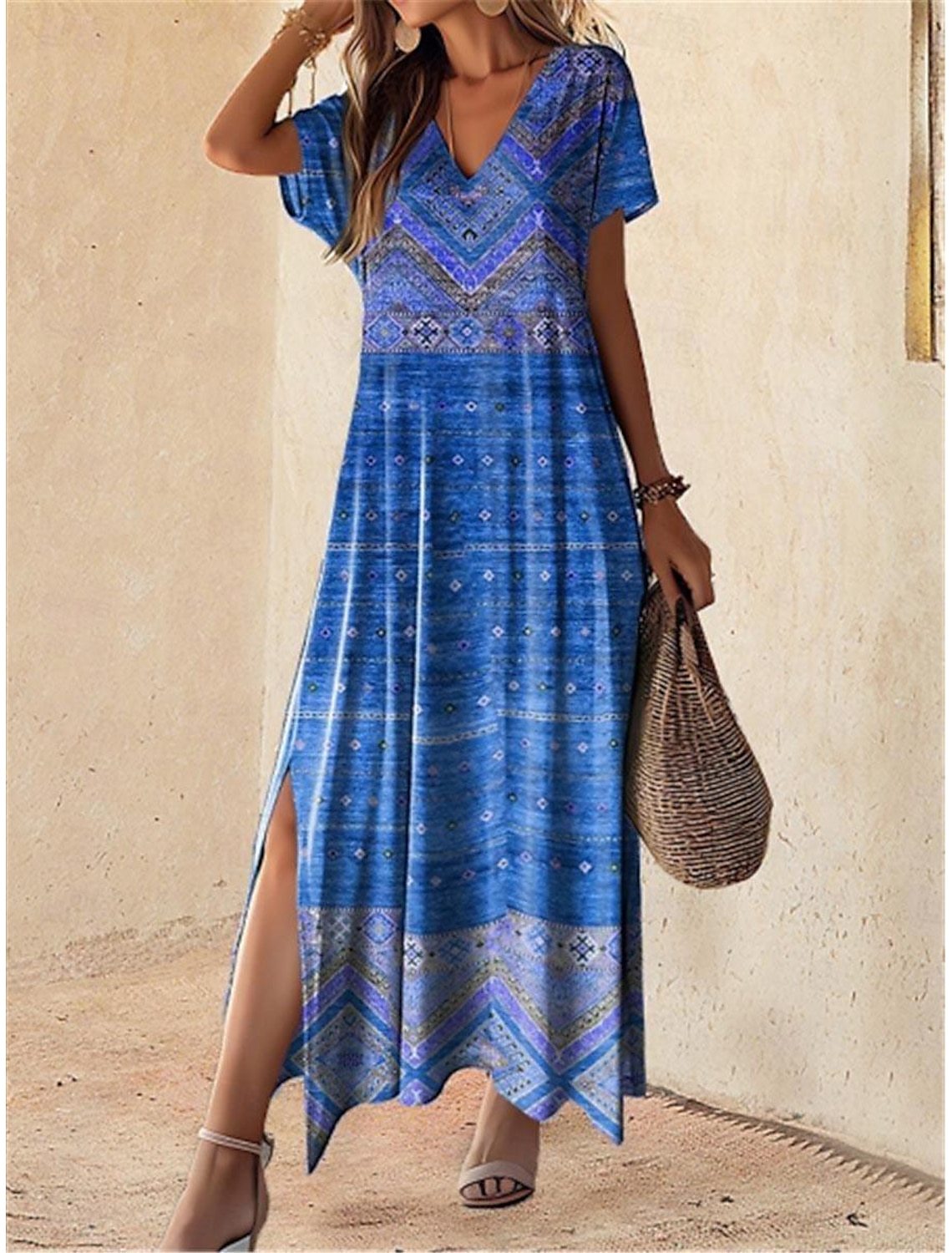 Modern Artsy Print Dress