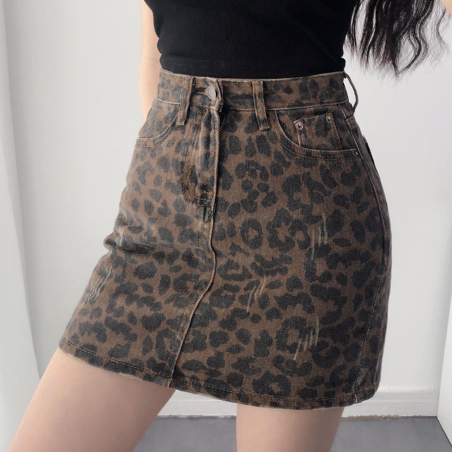 Flirty Desire Leopard Print Mini Skirt