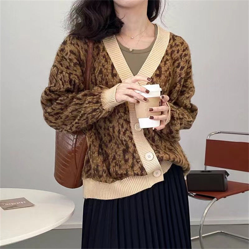 My Flare Faux Mohair Knit Cardigan