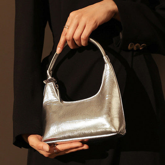 Premium Cowhide Leather High-End Underarm Bag