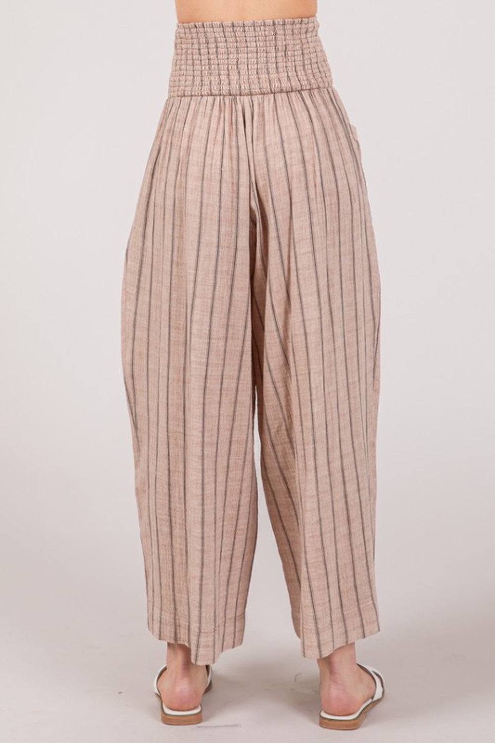 Breezy Bay Cotton Gauze Wash Stripe Pants