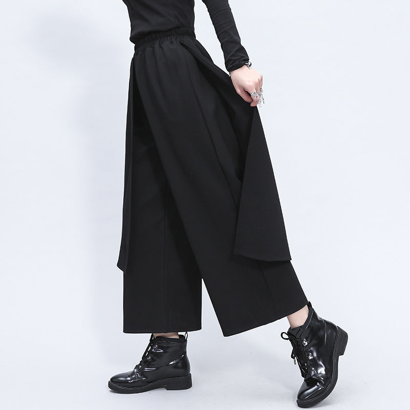Korean Fashion Straight Nine-point Pants