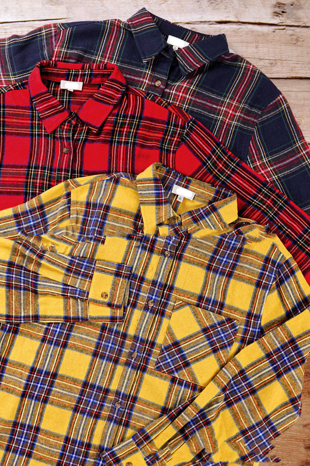 Modern Clasic Polo Collar Plaid Button Down Shirt