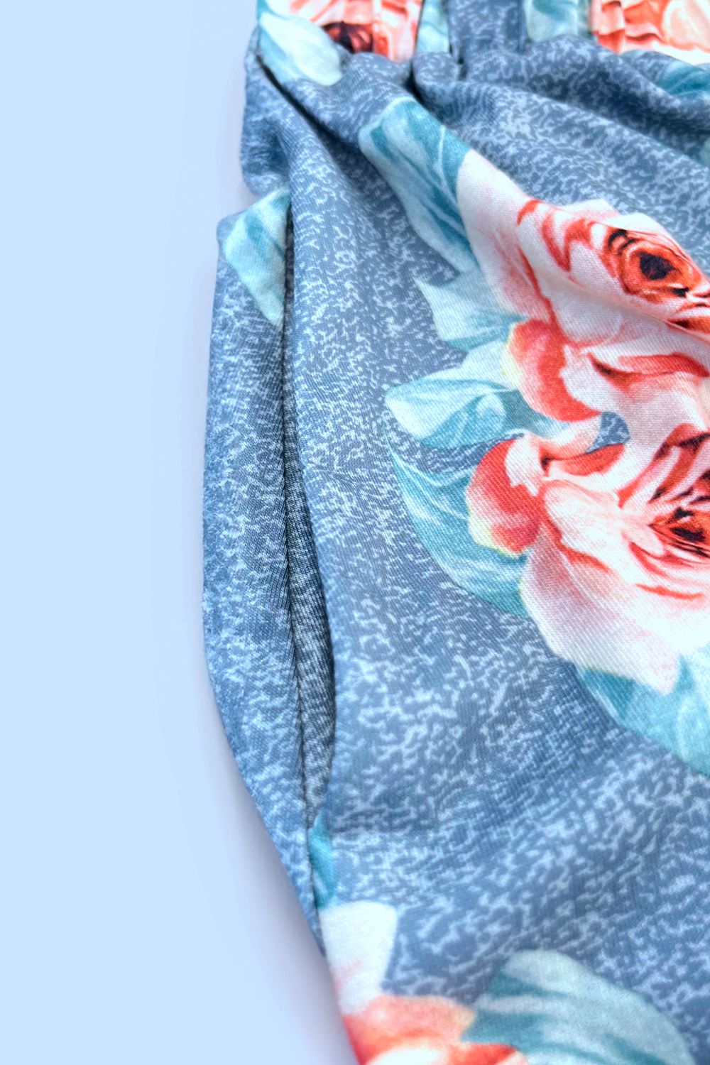 Chic Printed Scoop Neck Sleeveless Buttoned Dress with Pockets