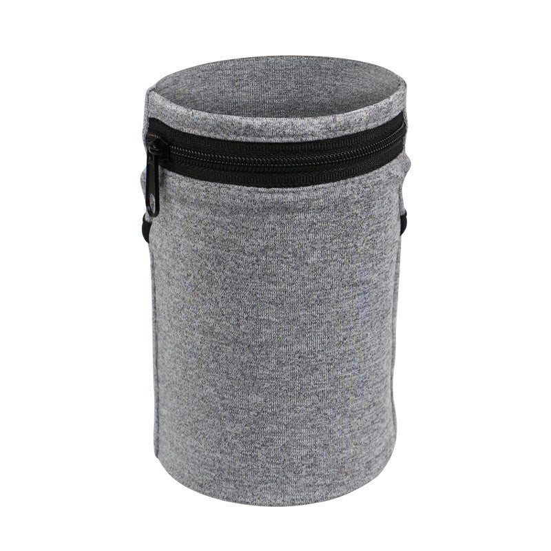 Elastic Band Wrist Wallet Pouch with 2 Zipper Pockets for Valuables.