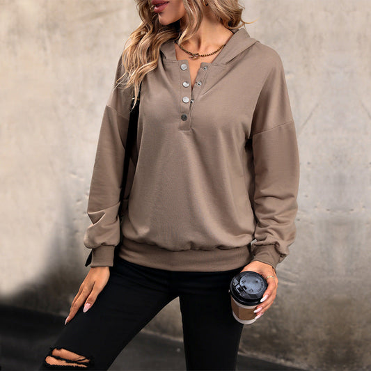 Brown Mocha  Long-sleeved Hoodie