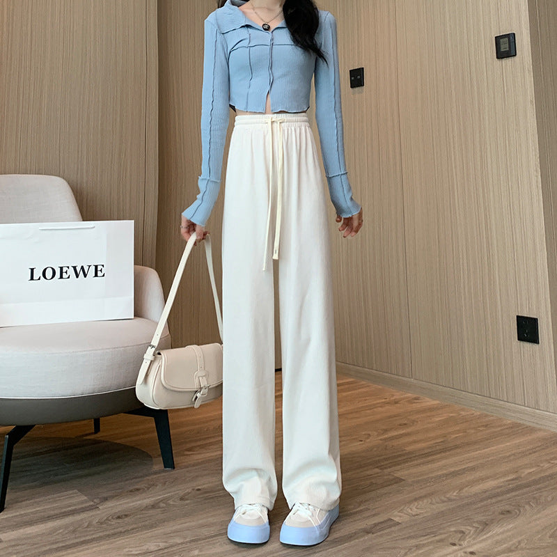 Stylish Makaron Knitted Wide Leg Pants