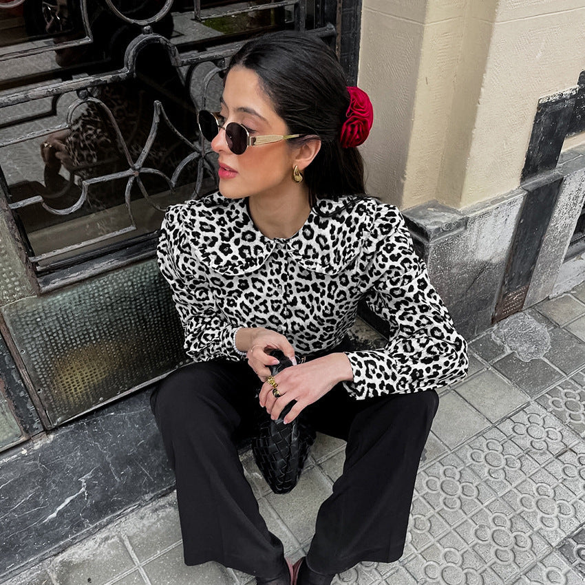 Untamed Elegance Leopard Print Top